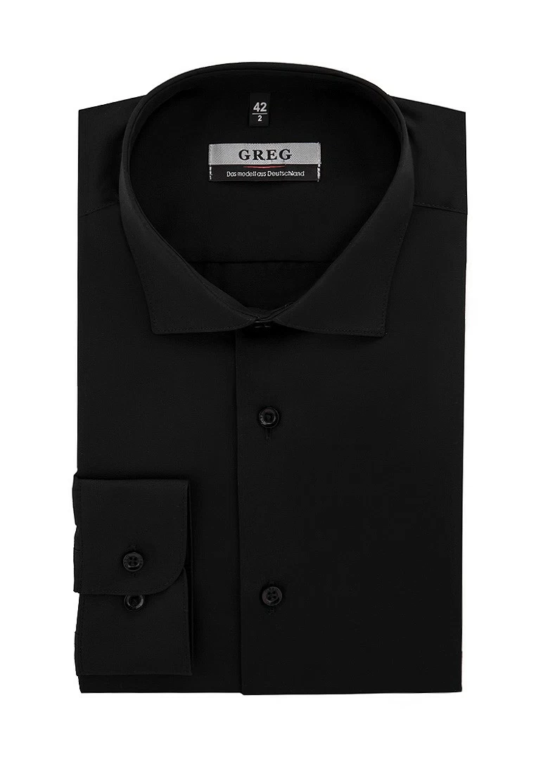 340/139/BLK/ZV Сорочка мужская длинный рукав