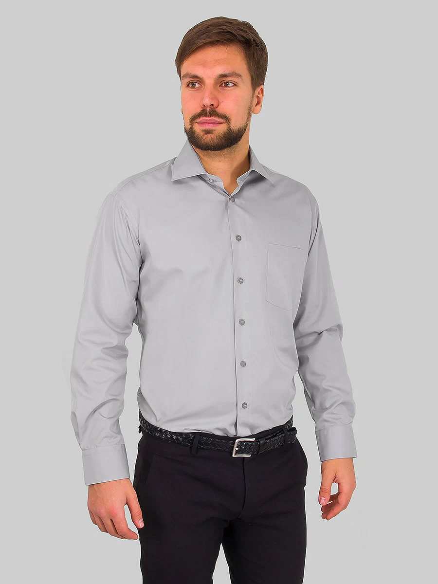 Silco Grey/ Comf-M(0) Сорочка мужская длинный рукав