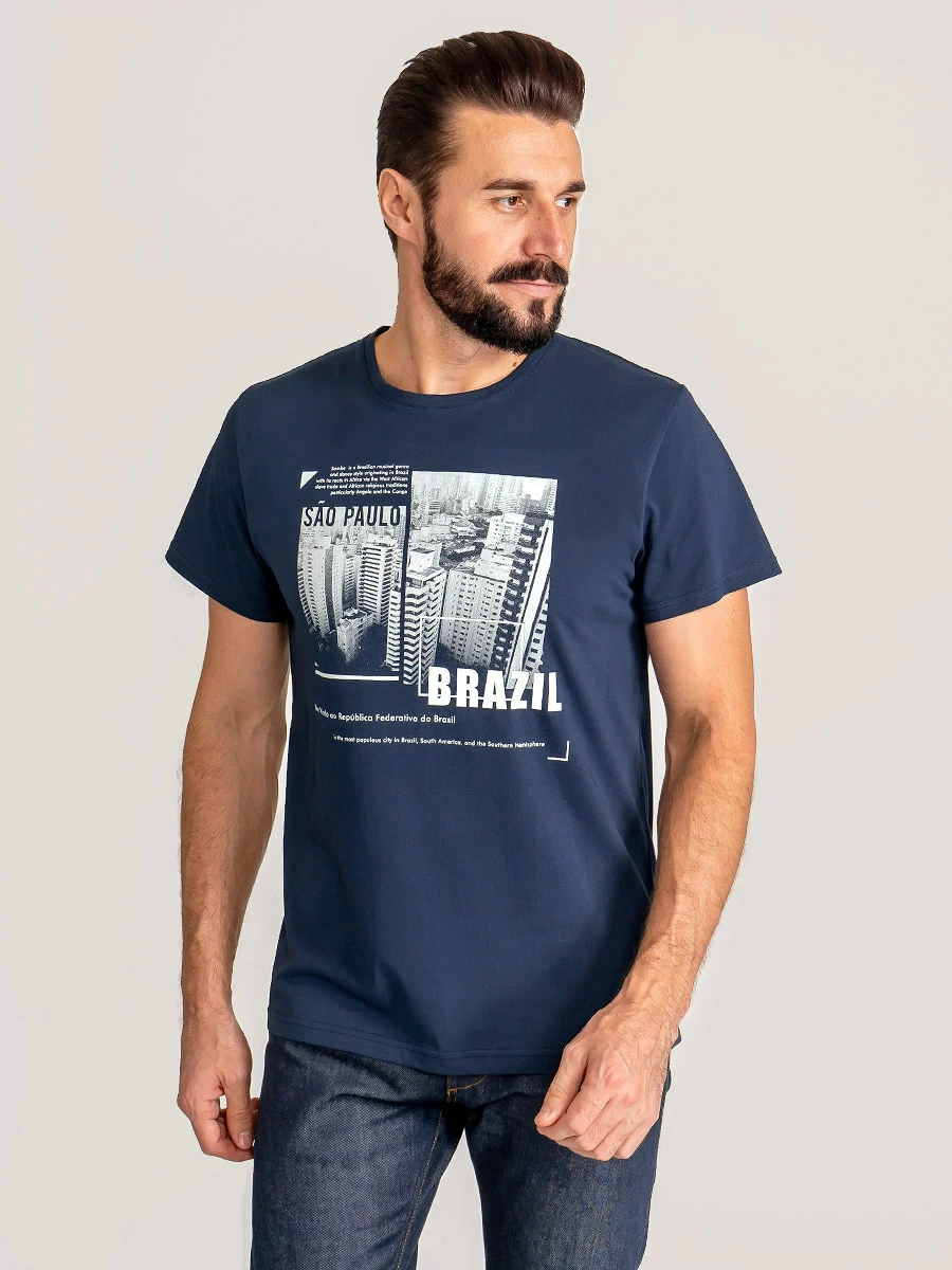 TS521-Brazil Футболка мужская короткий рукав