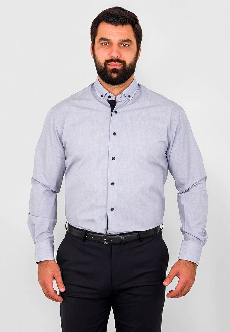 BGT015409/Fit-Rb(0-1) Сорочка мужская длинный рукав