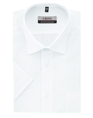 100/309/WHITE/Z Сорочка мужская короткий рукав